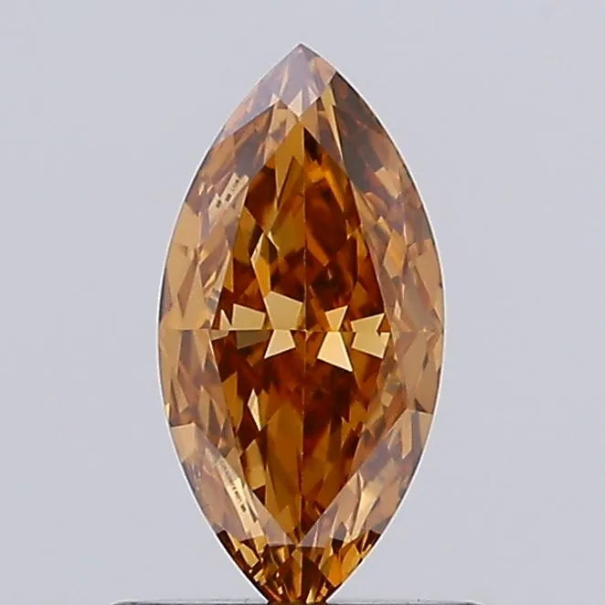 0.77ct Marquise Lab Grown Diamond (Colour Fancy Brown, Clarity VS1, IGI Certified)