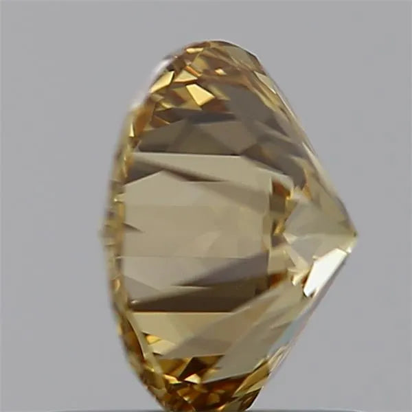 0.89ct Round Lab Grown Diamond (Fancy Vivid Yellow, Clarity VS1, Cut EX, IGI)