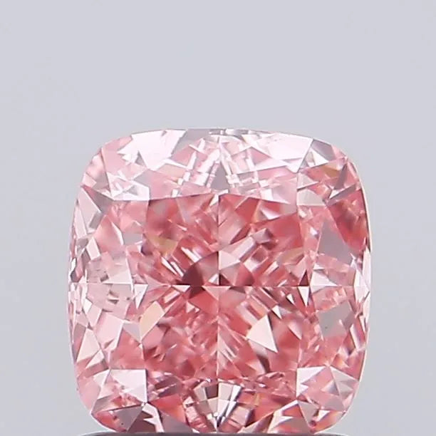 1.02ct Cushion modified Lab Grown Diamond (Colour Fancy Vivid Pink, Clarity VS1, IGI Certified)