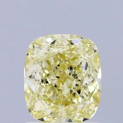 1.32ct Cushion brilliant Lab Grown Diamond (Colour Fancy Light Yellow, Clarity SI1, GIA Certified)