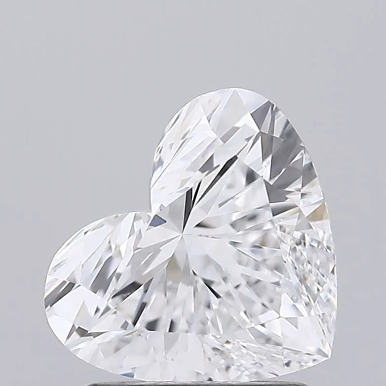1.35ct Heart Lab Grown Diamond (Colour D, Clarity VVS2, IGI Certified)