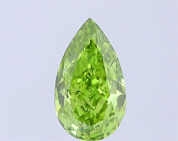 1.42ct Pear Lab Grown Diamond (Colour Fancy Vivid Green, Clarity VS1, IGI Certified)