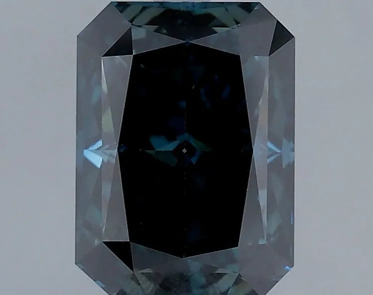 1.52ct Radiant Lab Grown Diamond (Colour Fancy Deep Blue Green, Clarity SI1, Cut VG, IGI Certified)