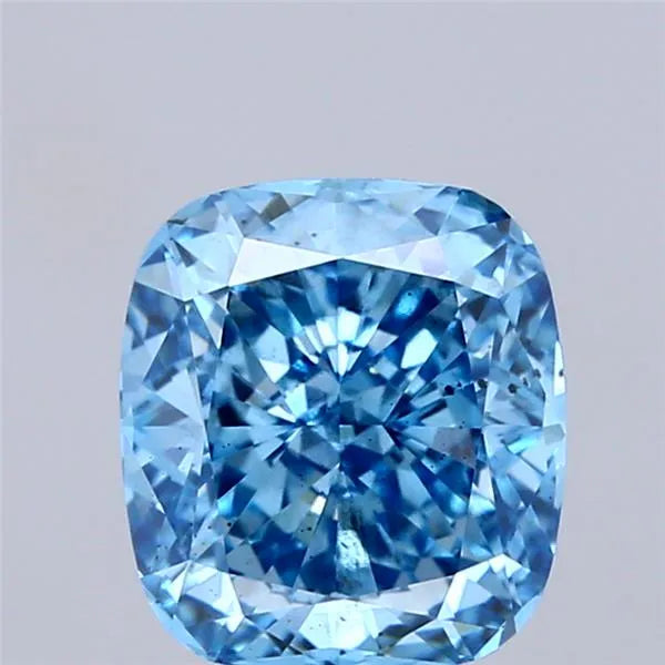 2.24ct Cushion modified Lab Grown Diamond (Colour Fancy Vivid Blue, Clarity SI1, IGI Certified)