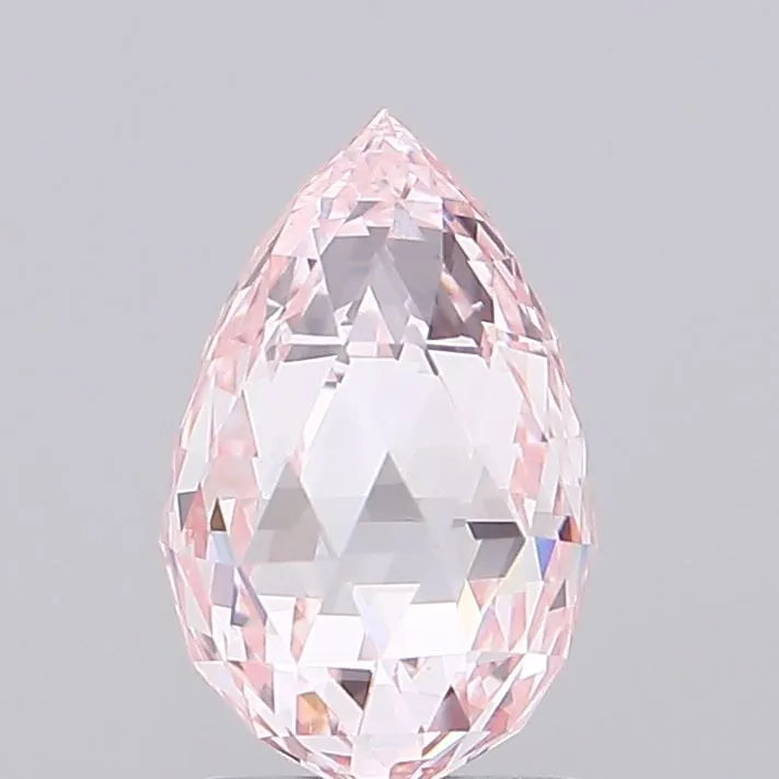 2.37ct Briolette Lab Grown Diamond (Colour Fancy Pink, Clarity VS1, IGI Certified)