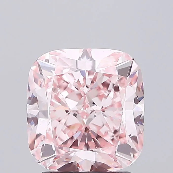 2.50ct Cushion modified Lab Grown Diamond (Colour Fancy Intense Pink, Clarity VVS2, IGI Certified)