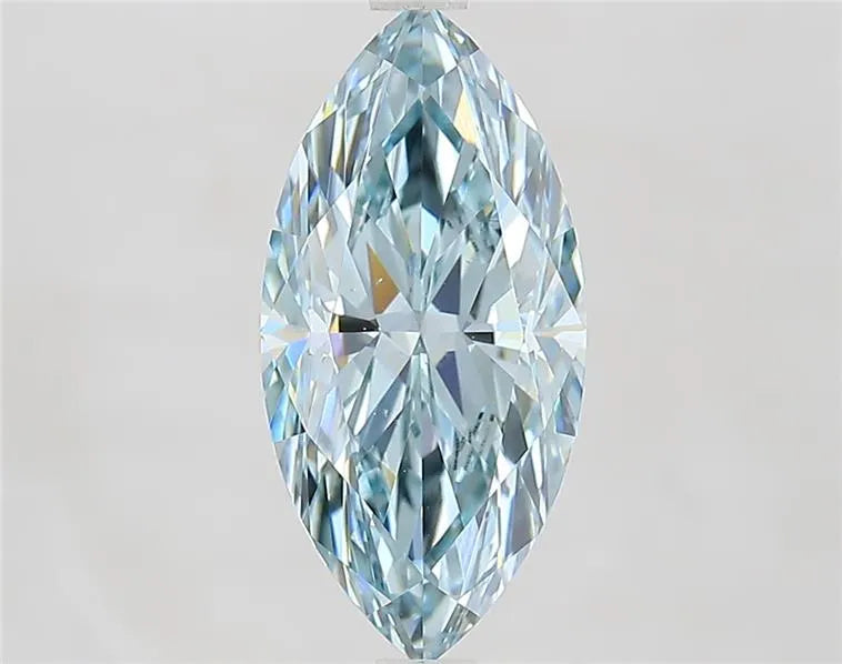 2.56ct Marquise Lab Grown Diamond (Colour Fancy Greenish Blue, Clarity VS1, IGI Certified)