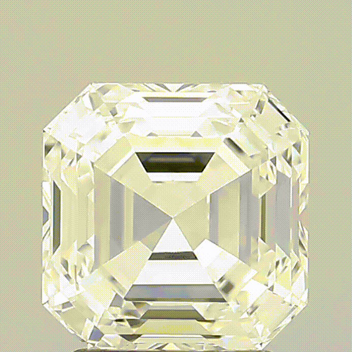 Diamant de laboratoire émeraude carrée - 2,29 carats - Couleur E - Pureté VVS - Maison française Exquisite Lab Diamonds