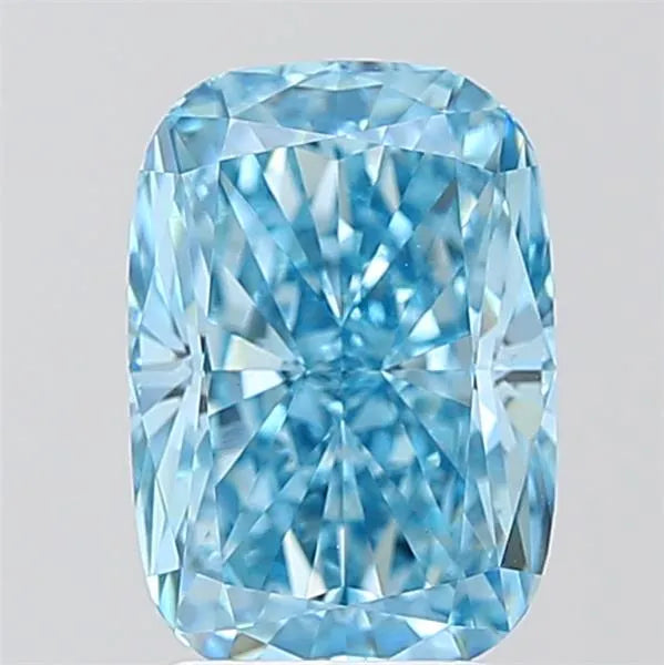 3.09ct Cushion modified Lab Grown Diamond (Colour Fancy Vivid Blue, Clarity VS1, IGI Certified)