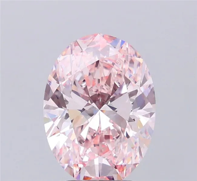 3.56ct Oval Lab Grown Diamond (Colour Fancy Intense Pink, Clarity IF, IGI Certified)