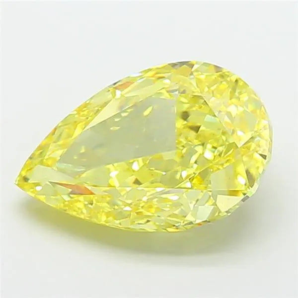 6.33ct Pear Lab Grown Diamond (Colour Fancy Intense Yellow, Clarity VVS2, IGI Certified)