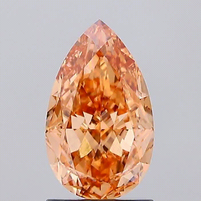Diamant de laboratoire fancy orange - Maison française Exquisite Lab Diamonds