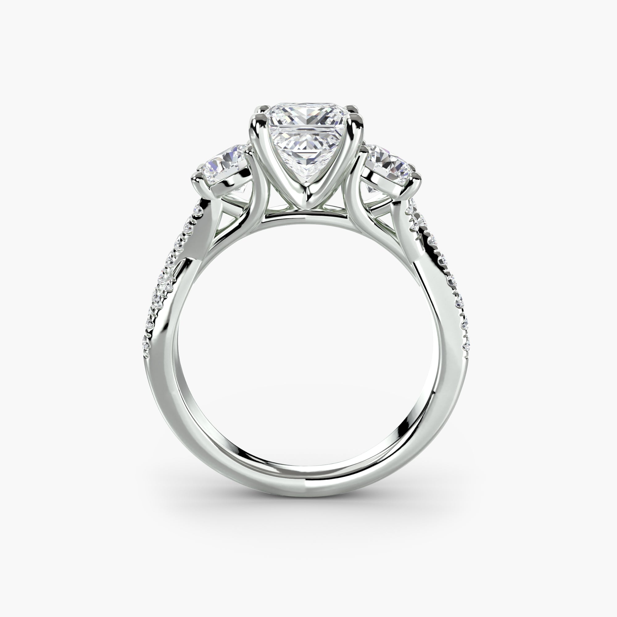Bague Coralys à personnaliser En or 18K et diamants de laboratoire - Maison française Exquisite Lab Diamonds