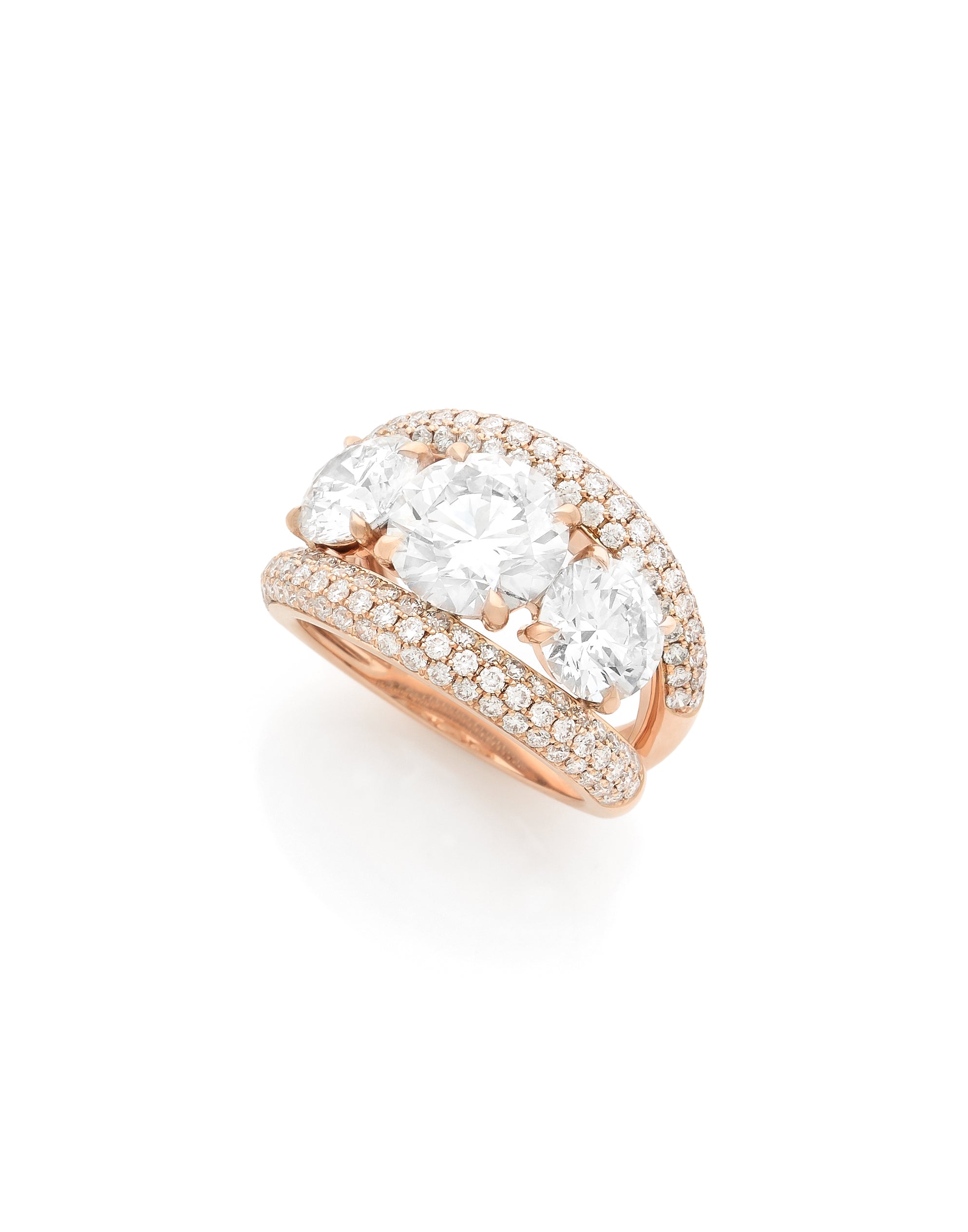 bague de fiançailles en diamants de synthèse Exquisitelabdiamonds.com