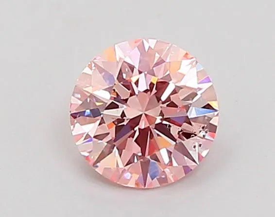 0.72ct Round Lab Grown Diamond (Colour Fancy Intense Pink, Clarity SI2, Cut ID, IGI Certified)