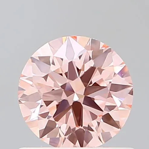 0.73ct Round Lab Grown Diamond (Colour Fancy Intense Pink, Clarity VVS2, Cut ID, IGI Certified)