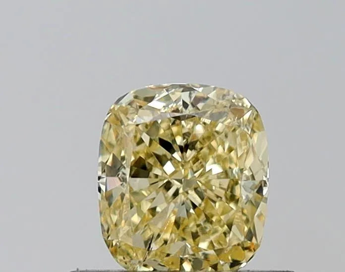 0.76ct Cushion brilliant Lab Grown Diamond (Colour Fancy Intense Yellow, Clarity SI1, IGI Certified)