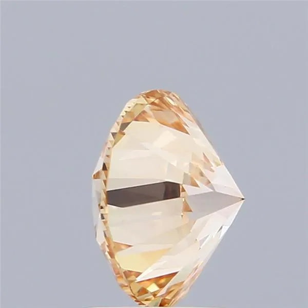 1.91ct Round Lab Grown Diamond (Fancy Orange Yellow, Clarity VVS2, Cut EX, IGI)