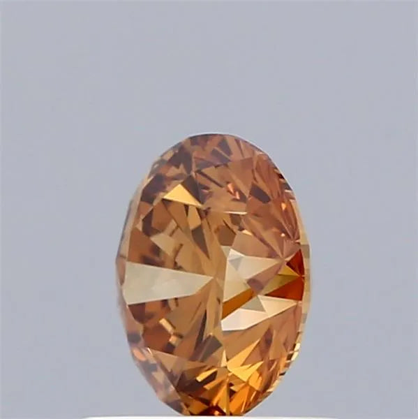 1.01ct Round Lab Grown Diamond (Fancy Orange, Clarity VVS2, Cut EX, IGI)