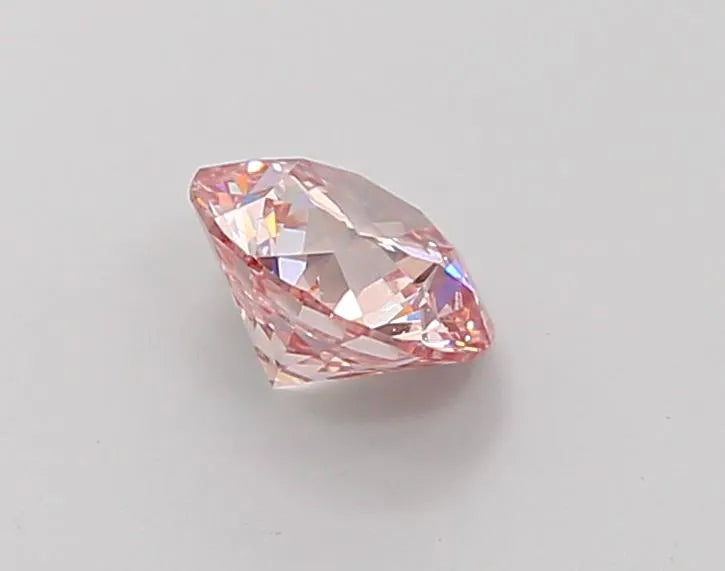 1.02ct Round Lab Grown Diamond (Light Pink, Clarity VS2, Cut GD, IGI)