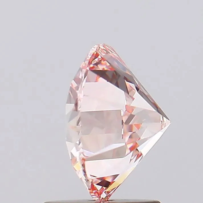 1.92ct Round Lab Grown Diamond (Light Pink, Clarity VS1, Cut ID, IGI)