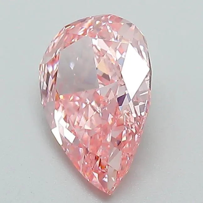 1.12ct Pear Lab Grown Diamond (Fancy Vivid Pink, Clarity VVS2, IGI)