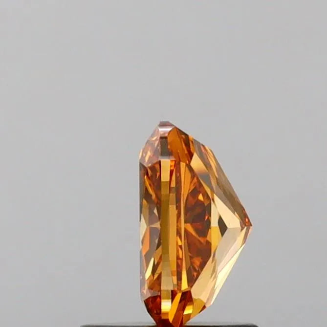 1.16ct Cushion brilliant Lab Grown Diamond (Fancy Vivid Yellowish Orange, Clarity VS1, IGI)
