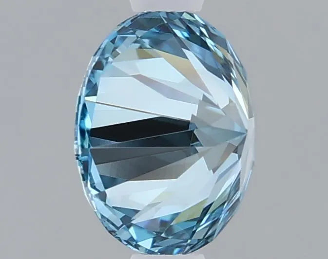 1.10ct Round Lab Grown Diamond (Fancy Vivid Blue, Clarity VVS2, Cut ID, IGI)