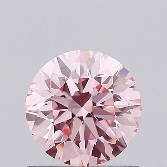 0.70ct Round Lab Grown Diamond (Colour Fancy Vivid Pink, Clarity VS2, Cut VG, IGI Certified)