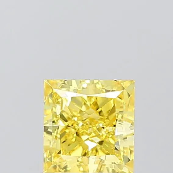1.05ct Princess Lab Grown Diamond (Colour Fancy Vivid Yellow, Clarity VS1, IGI Certified)