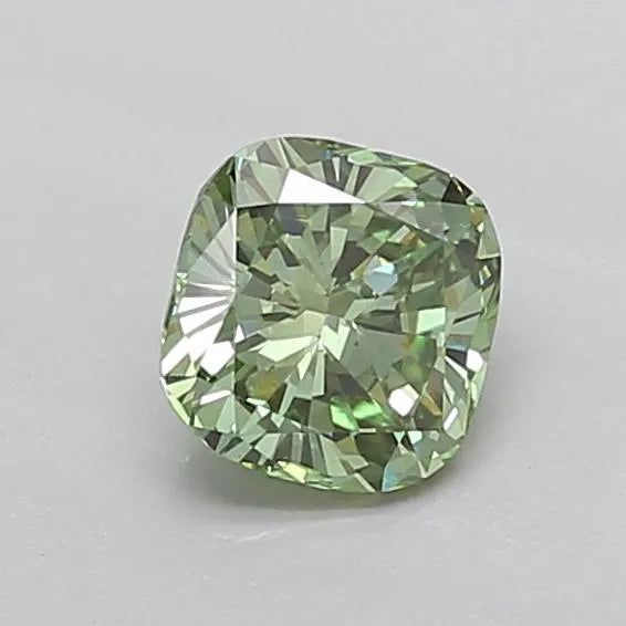 1.02ct Cushion modified Lab Grown Diamond (Colour Fancy Vivid Green, Clarity VS1, IGI Certified)