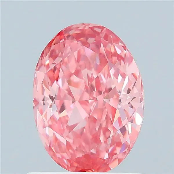 1.03ct Oval Lab Grown Diamond (Colour Fancy Vivid Pink, Clarity VVS2, IGI Certified)