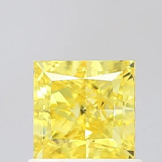 1.03ct Princess Lab Grown Diamond (Colour Fancy Vivid Yellow, Clarity VVS1, IGI Certified)