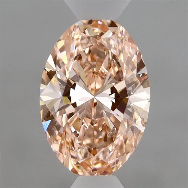 1.06ct Oval Lab Grown Diamond (Colour Fancy Vivid Pink, Clarity VS2, IGI Certified)