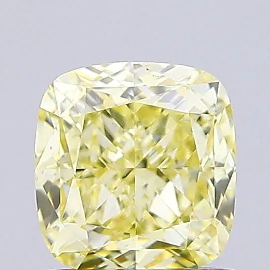 1.08ct Cushion modified Lab Grown Diamond (Colour Fancy Yellow, Clarity VVS2, IGI Certified)