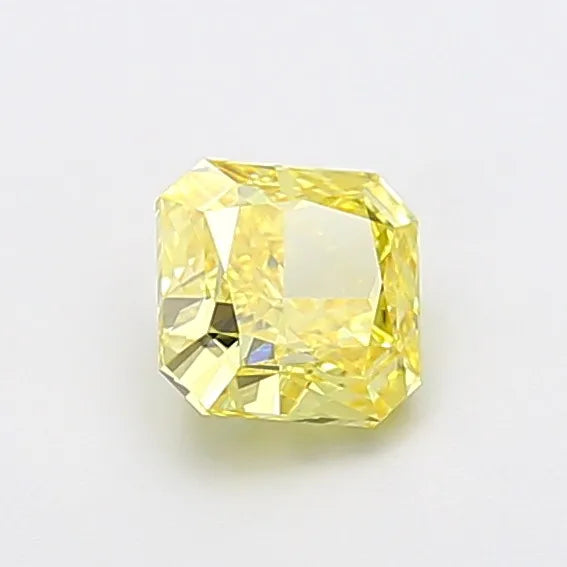 1.09ct Square radiant Lab Grown Diamond (Colour Fancy Vivid Yellow, Clarity VVS2, IGI Certified)
