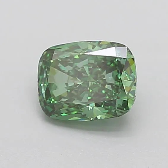 1.17ct Cushion modified Lab Grown Diamond (Colour Fancy Vivid Green, Clarity VVS2, IGI Certified)