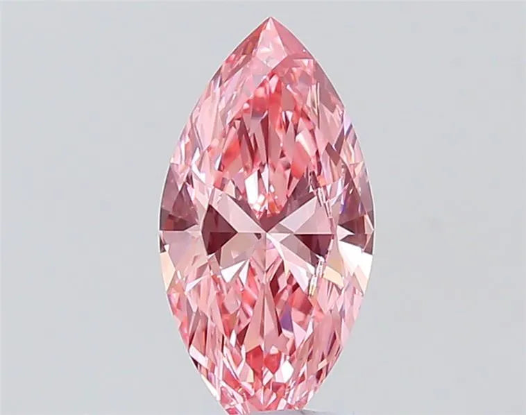 1.22ct Marquise Lab Grown Diamond (Colour Fancy Vivid Pink, Clarity VS1, IGI Certified)