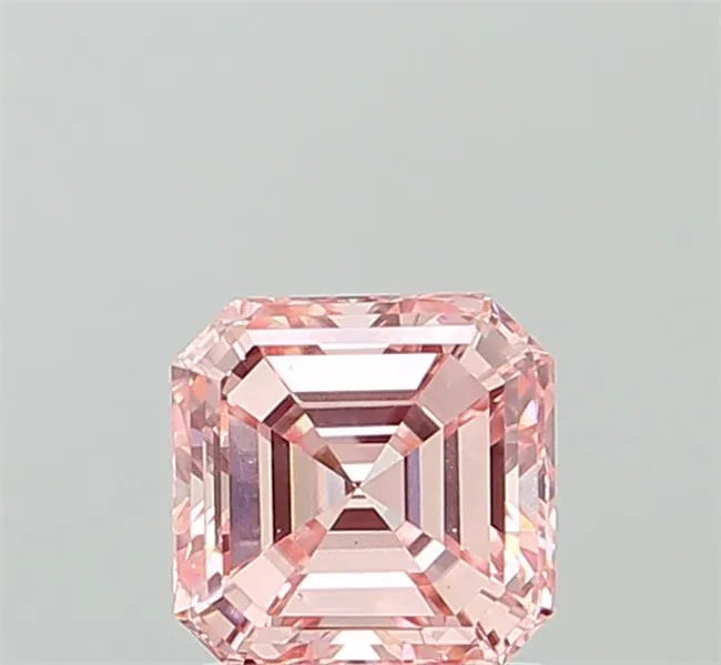 1.31ct Asscher Lab Grown Diamond (Colour Fancy Intense Pink, Clarity VS1, IGI Certified)