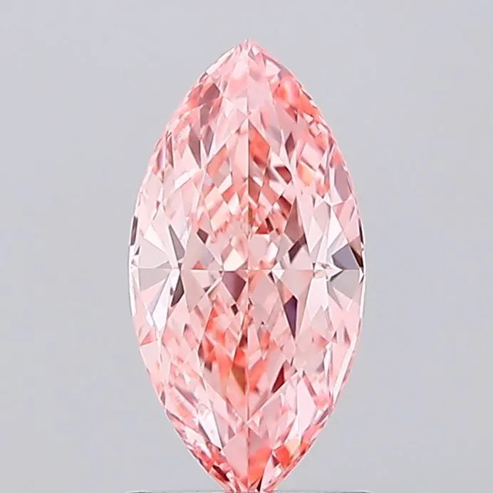 1.31ct Marquise Lab Grown Diamond (Colour Fancy Vivid Pink, Clarity VVS2, IGI Certified)