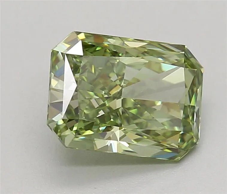 1.58ct Radiant Lab Grown Diamond (Colour Fancy Vivid Green, Clarity VVS2, IGI Certified)