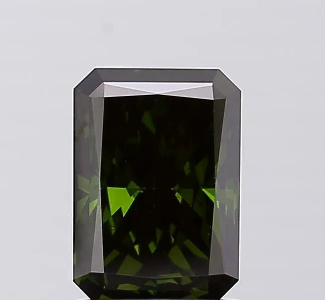 1.62ct Radiant Lab Grown Diamond (Colour Fancy Deep Green, Clarity VS2, IGI Certified)