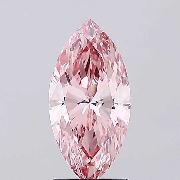 1.81ct Marquise Lab Grown Diamond (Colour Fancy Vivid Pink, Clarity VS1, IGI Certified)