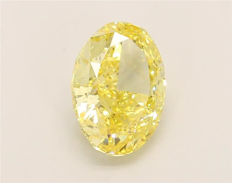 2.09ct Oval Lab Grown Diamond (Colour Fancy Intense Yellow, Clarity VVS2, IGI Certified)