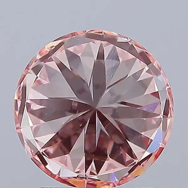1.54ct Round Lab Grown Diamond (Colour Fancy Intense Pink, Clarity VS2, Cut ID, IGI Certified)