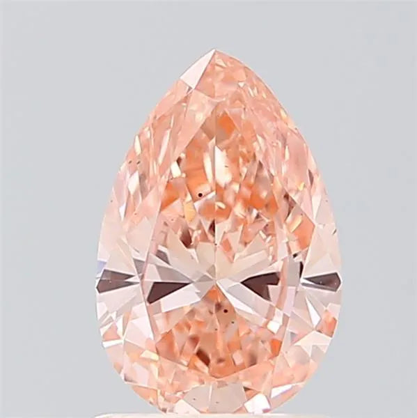 0.88ct Pear Lab Grown Diamond (Colour Fancy Intense Pink, Clarity VS2, IGI Certified)