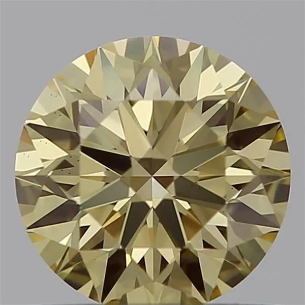 0.73ct Round Lab Grown Diamond (Colour Fancy Intense Yellow, Clarity VS2, Cut ID, IGI Certified)