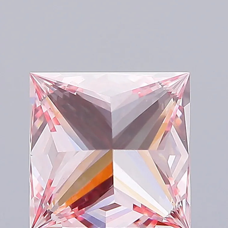 1.09ct Princess Lab Grown Diamond (Colour Fancy Vivid Pink, Clarity VVS2, IGI Certified)