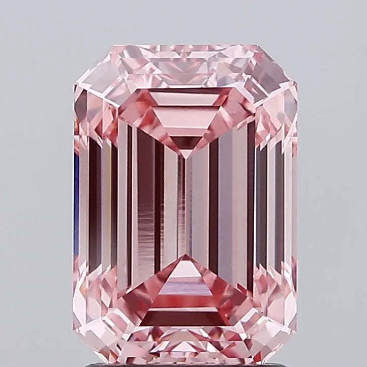 2.52ct Emerald Lab Grown Diamond (Colour Fancy Intense Pink, Clarity VVS2, IGI Certified)