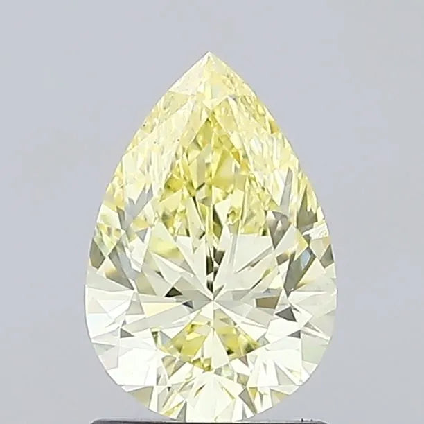 1.00ct Pear Lab Grown Diamond (Colour Fancy Yellow, Clarity SI1, IGI Certified)